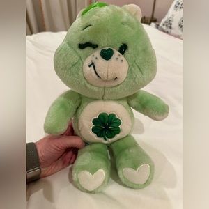 Vintage 1983 Kenner Care Bears Good Luck Bear 13” Plush Stuffed Toy